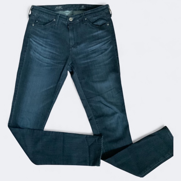 AG Adriano Goldschmidt The Abbey Mid Super Rise Skinny Jeans Dark Wash SZ 27 R - Picture 3 of 15